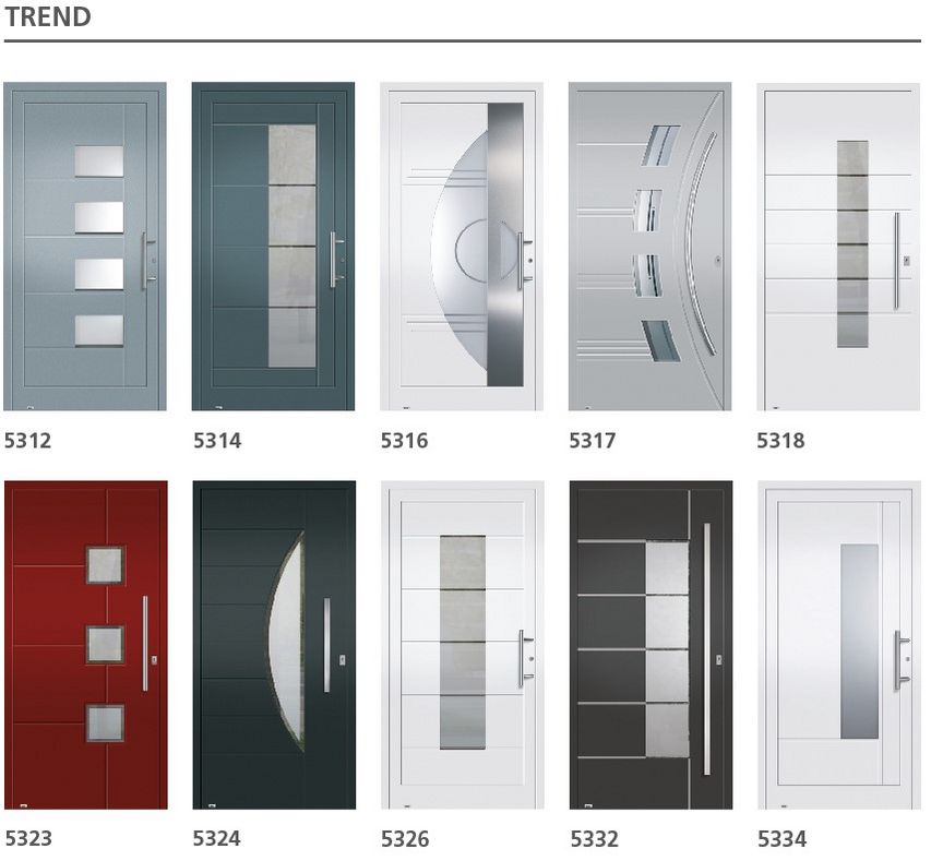 Haustüren aus Aluminium, Edition Trend