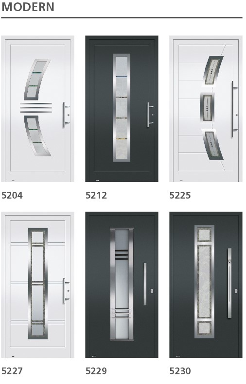 Haustüren aus Aluminium, Edition Modern