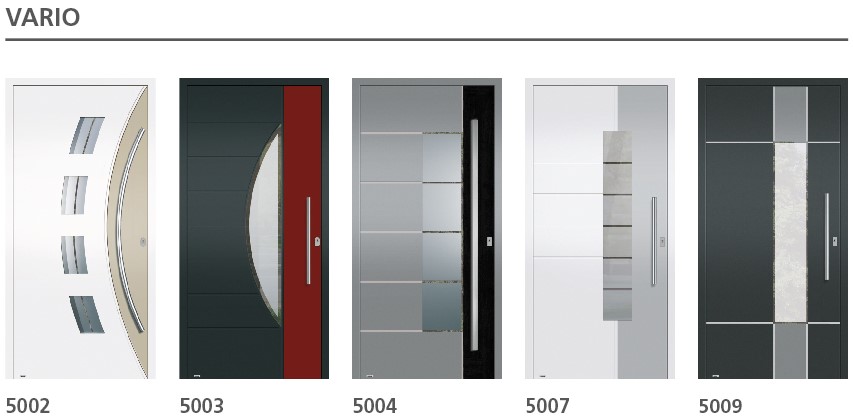 Haustüren aus Aluminium, Edition Vario